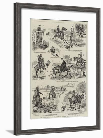 The Adventures of Two Runaway Horses, and What Came of It-Alfred Chantrey Corbould-Framed Giclee Print