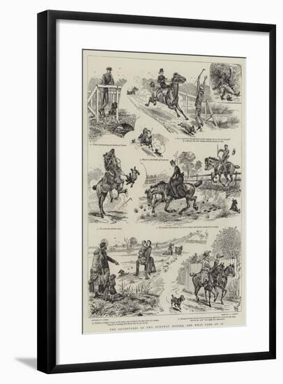 The Adventures of Two Runaway Horses, and What Came of It-Alfred Chantrey Corbould-Framed Giclee Print