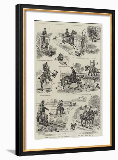 The Adventures of Two Runaway Horses, and What Came of It-Alfred Chantrey Corbould-Framed Giclee Print