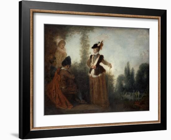 The Adventuress, C1717-Jean-Antoine Watteau-Framed Giclee Print