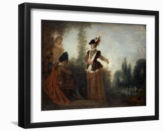 The Adventuress, C1717-Jean-Antoine Watteau-Framed Giclee Print