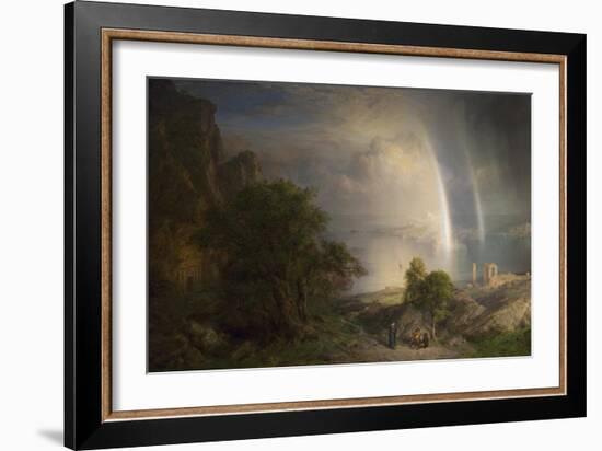 The Aegean Sea-Frederic Edwin Church-Framed Art Print