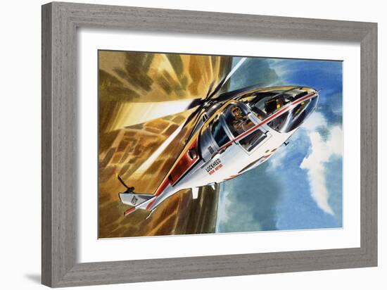 The Aerobatic Helicopter-Wilf Hardy-Framed Giclee Print