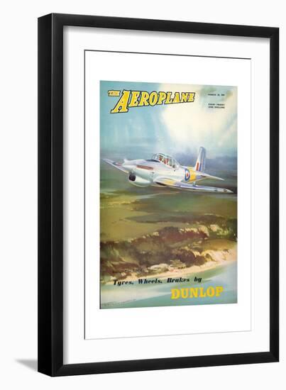 The Aeroplane' magazine cover - Boulton Paul Balliol Aircraft, 1951-Laurence Fish-Framed Giclee Print