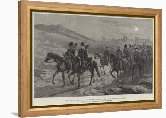 The Afghan Boundary Commission, March in the Early Morning, in Persia-William 'Crimea' Simpson-Framed Premier Image Canvas