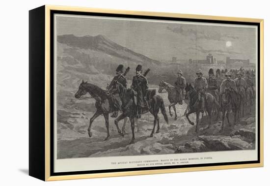 The Afghan Boundary Commission, March in the Early Morning, in Persia-William 'Crimea' Simpson-Framed Premier Image Canvas