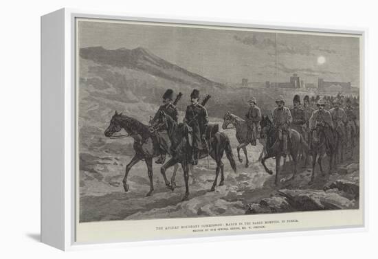 The Afghan Boundary Commission, March in the Early Morning, in Persia-William 'Crimea' Simpson-Framed Premier Image Canvas