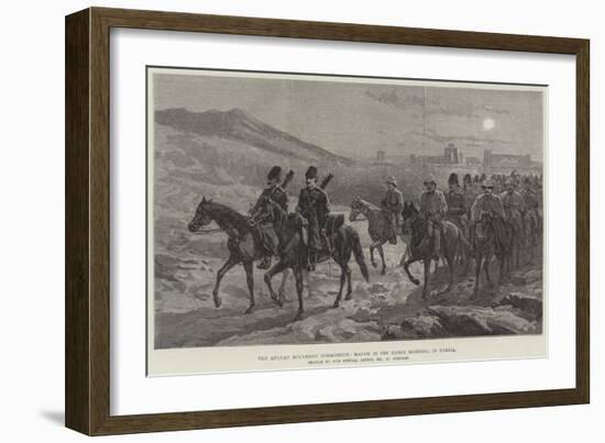 The Afghan Boundary Commission, March in the Early Morning, in Persia-William 'Crimea' Simpson-Framed Giclee Print