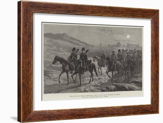 The Afghan Boundary Commission, March in the Early Morning, in Persia-William 'Crimea' Simpson-Framed Giclee Print