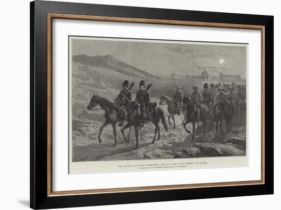 The Afghan Boundary Commission, March in the Early Morning, in Persia-William 'Crimea' Simpson-Framed Giclee Print