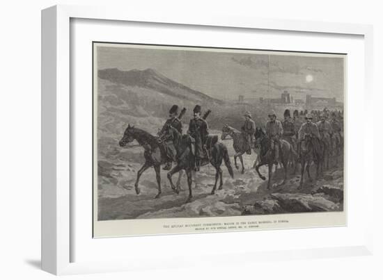 The Afghan Boundary Commission, March in the Early Morning, in Persia-William 'Crimea' Simpson-Framed Giclee Print