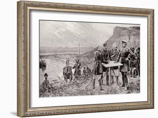 The Afghan Boundary Commission: the Russian and British Commissioners at Zulfikar-Richard Caton Woodville II-Framed Giclee Print