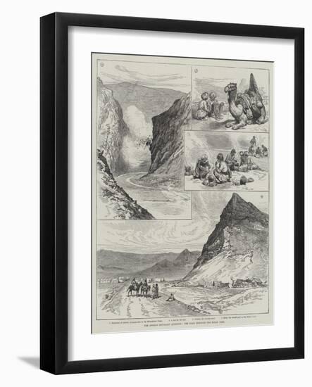 The Afghan Boundary Question, the Road Through the Bolan Pass-null-Framed Giclee Print