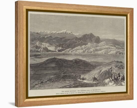 The Afghan Boundary, the Nialsheni Pass, on the Heri-Rud-William 'Crimea' Simpson-Framed Premier Image Canvas