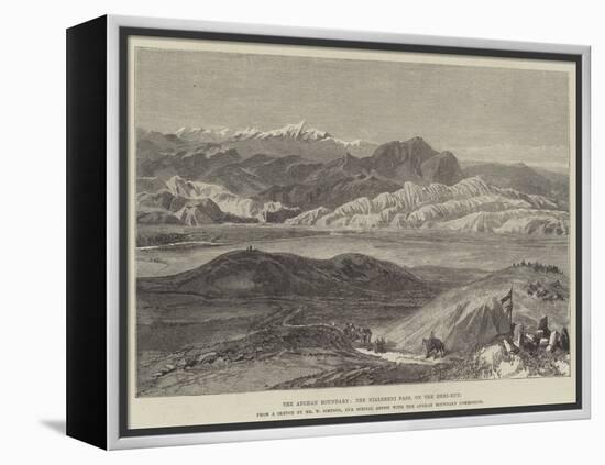 The Afghan Boundary, the Nialsheni Pass, on the Heri-Rud-William 'Crimea' Simpson-Framed Premier Image Canvas