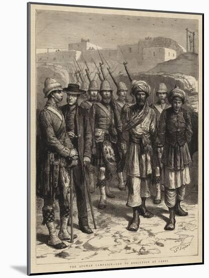 The Afghan Campaign, Led to Execution at Cabul-Godefroy Durand-Mounted Giclee Print