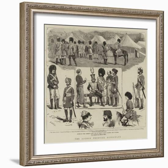 The Afghan Frontier Difficulty-Joseph Nash-Framed Giclee Print