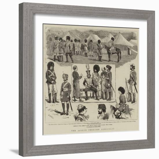 The Afghan Frontier Difficulty-Joseph Nash-Framed Giclee Print