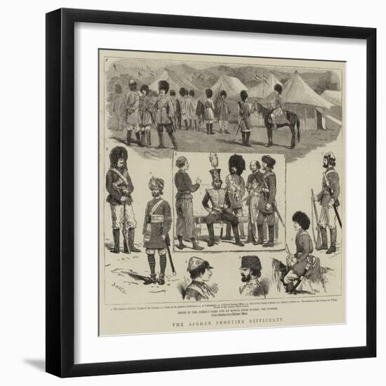 The Afghan Frontier Difficulty-Joseph Nash-Framed Giclee Print