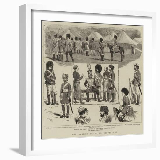 The Afghan Frontier Difficulty-Joseph Nash-Framed Giclee Print