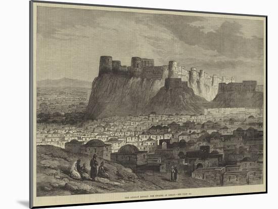 The Afghan Revolt, the Citadel of Herat-null-Mounted Giclee Print