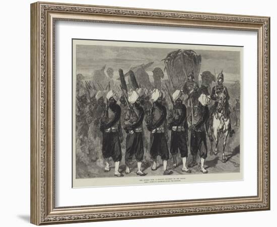The Afghan War, a Punjaub Regiment on the March-Charles Robinson-Framed Giclee Print