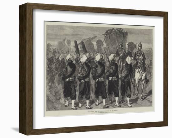 The Afghan War, a Punjaub Regiment on the March-Charles Robinson-Framed Giclee Print