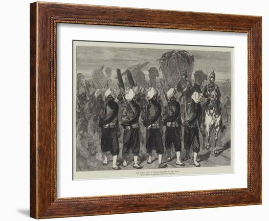 The Afghan War, a Punjaub Regiment on the March-Charles Robinson-Framed Giclee Print