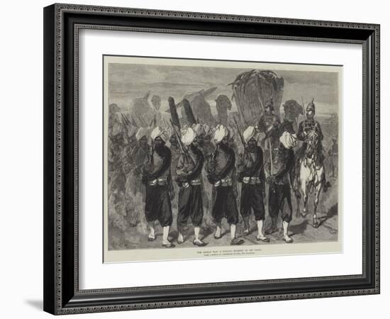 The Afghan War, a Punjaub Regiment on the March-Charles Robinson-Framed Giclee Print