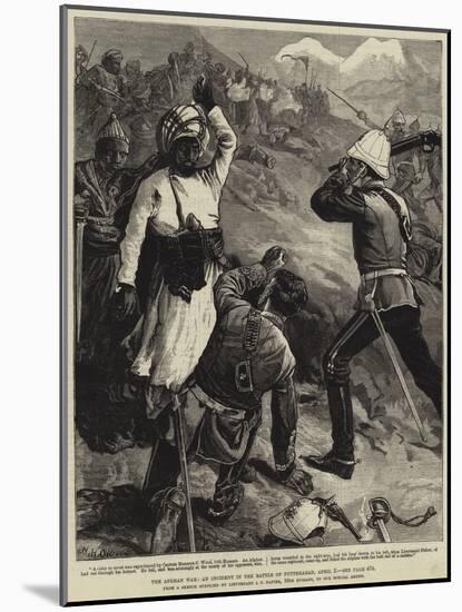The Afghan War, an Incident in the Battle of Futtehabad, 2 April-William Heysham Overend-Mounted Giclee Print
