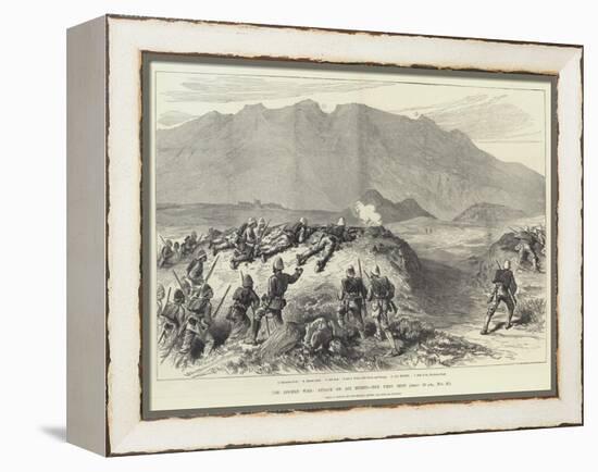 The Afghan War, Attack on Ali Musjid, the First Shot-William 'Crimea' Simpson-Framed Premier Image Canvas