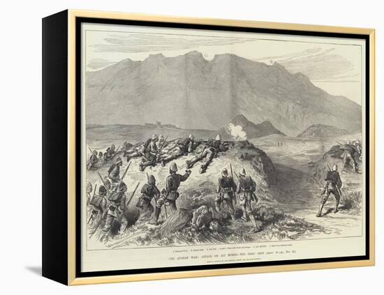 The Afghan War, Attack on Ali Musjid, the First Shot-William 'Crimea' Simpson-Framed Premier Image Canvas