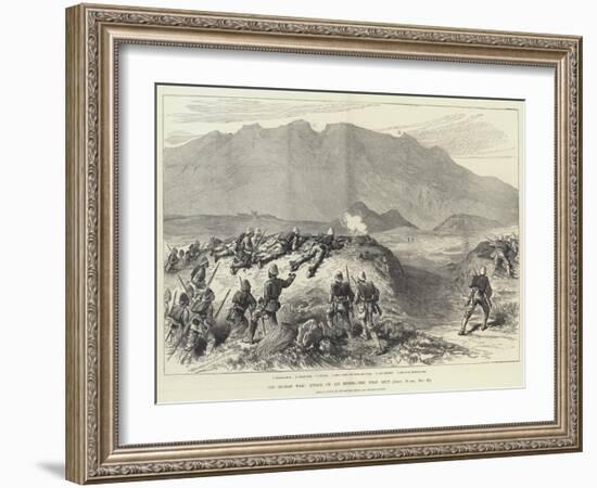 The Afghan War, Attack on Ali Musjid, the First Shot-William 'Crimea' Simpson-Framed Giclee Print