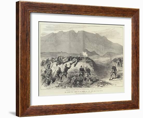 The Afghan War, Attack on Ali Musjid, the First Shot-William 'Crimea' Simpson-Framed Giclee Print