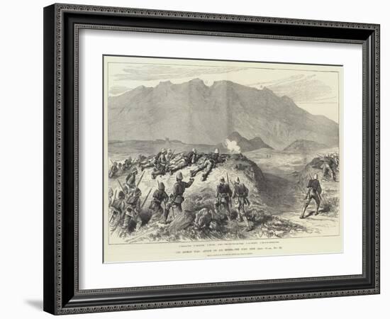 The Afghan War, Attack on Ali Musjid, the First Shot-William 'Crimea' Simpson-Framed Giclee Print