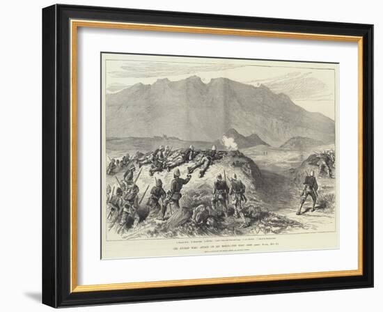 The Afghan War, Attack on Ali Musjid, the First Shot-William 'Crimea' Simpson-Framed Giclee Print