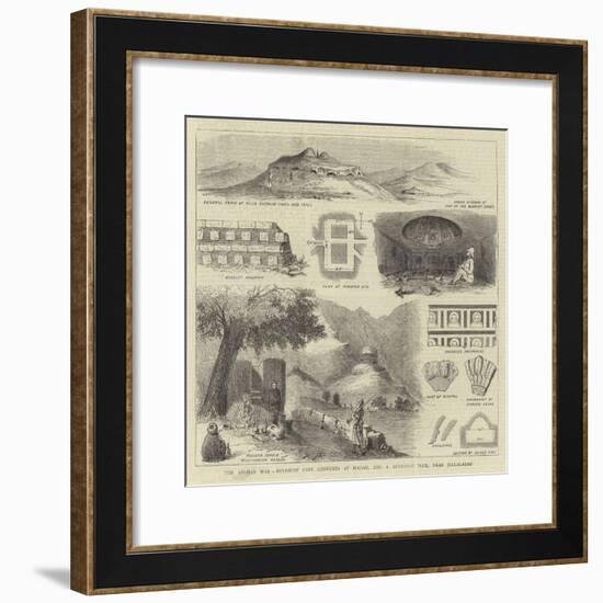 The Afghan War, Buddhist Cave Convents at Hadah, and a Buddhist Tope, Near Jellalabad-null-Framed Giclee Print