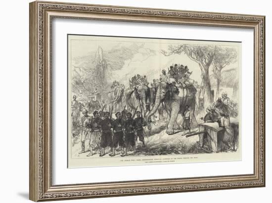 The Afghan War, Cabul Expeditionary Force, 3rd Goorkhas on the March Through the Terai-Charles Robinson-Framed Giclee Print