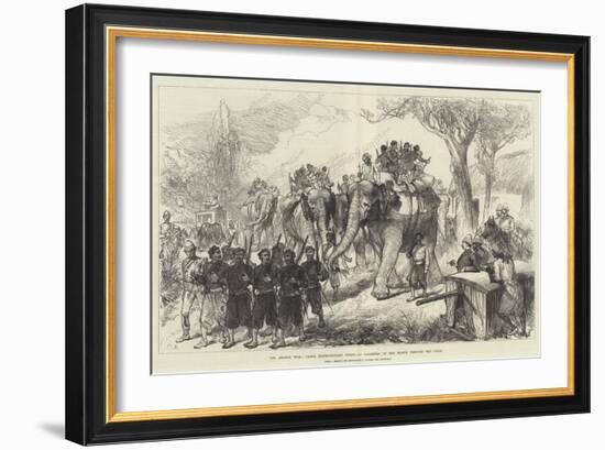 The Afghan War, Cabul Expeditionary Force, 3rd Goorkhas on the March Through the Terai-Charles Robinson-Framed Giclee Print