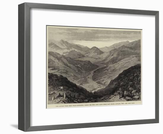 The Afghan War, Hill Near Gundamuk, Where the 44th Foot Made their Last Stand, January 1842-null-Framed Giclee Print