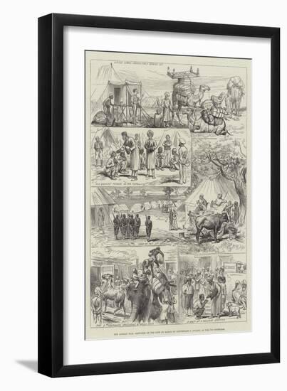 The Afghan War, Sketches on the Line of March-null-Framed Giclee Print