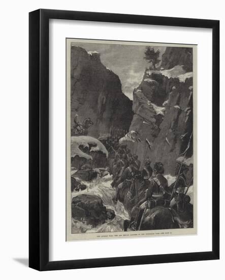 The Afghan War, the 10th Bengal Lancers in the Jugdulluk Pass-null-Framed Giclee Print