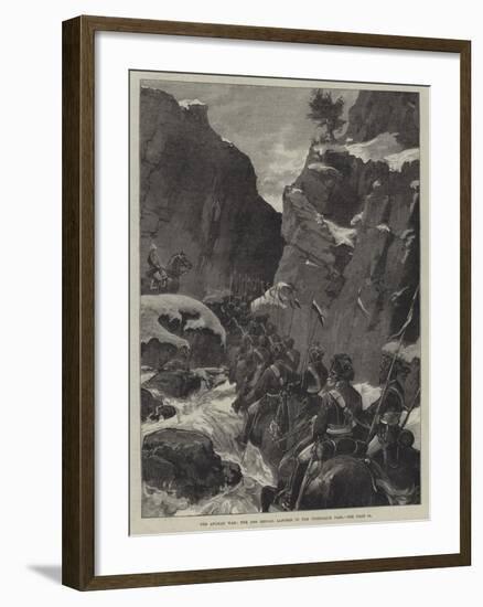 The Afghan War, the 10th Bengal Lancers in the Jugdulluk Pass-null-Framed Giclee Print