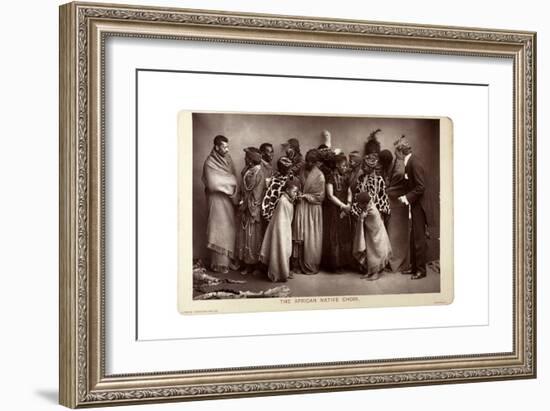 The African Native Choir, London, C.1892-null-Framed Giclee Print