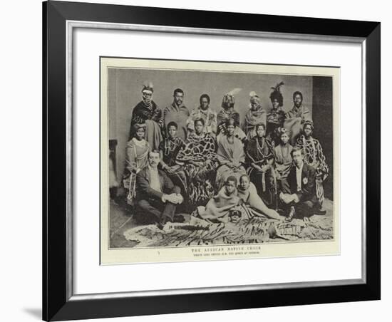 The African Native Choir, Which Sang before H M the Queen at Osborne-null-Framed Giclee Print