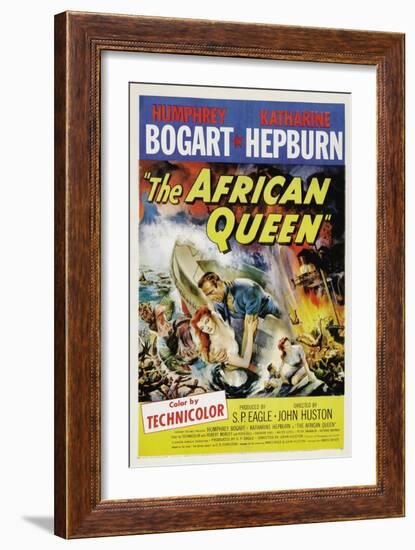 The African Queen, 1951, Directed by John Huston-null-Framed Premium Giclee Print