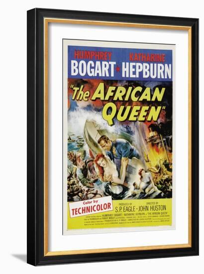 The African Queen, 1951, Directed by John Huston-null-Framed Premium Giclee Print