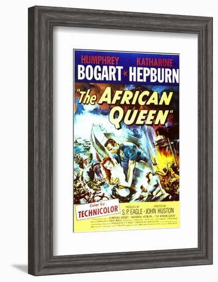 The African Queen - Movie Poster Reproduction-null-Framed Photo