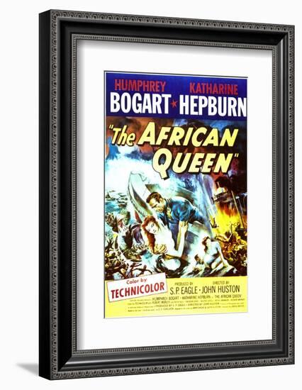 The African Queen - Movie Poster Reproduction-null-Framed Photo