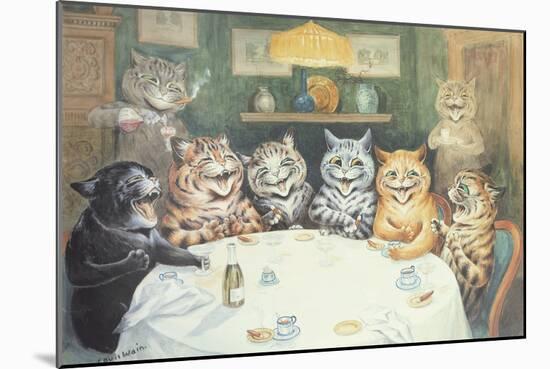 The after Dinner Speaker-Louis Wain-Mounted Giclee Print